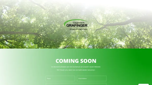 Website Screenshot: Sägewerk Grafinger GmbH Grünau Almtal Salzkammergut Oberösterreich - Sägewerk Grafinger | Stark in Hartholz - Date: 2023-06-22 15:01:48
