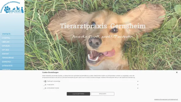Website Screenshot: Sabine GRAFL-Info - Tierarztpraxis für Kleintiere Monika Grafl - STARTSEITE - Date: 2023-06-22 15:17:09