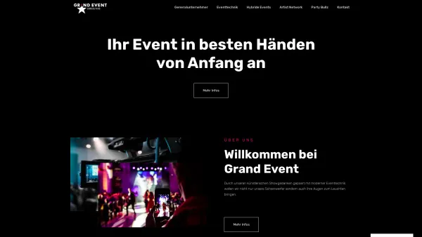 Website Screenshot: L&R Veranstaltungstechnik - Grand Event Consulting - Date: 2023-06-26 10:26:20