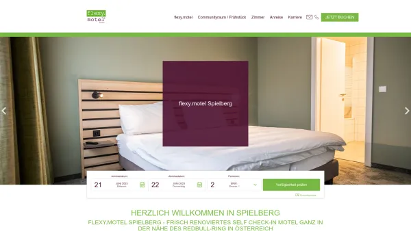 Website Screenshot: RB-Bauträger Grand-Prix-Hotel - flexy.motel Spielberg am Red Bull Ring in Österreich - Date: 2023-06-22 15:15:51