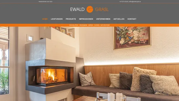 Website Screenshot: ewald-grasl - Home - Fliesen Kachelofen Ewald Grasl / Ewald Grasl / Grasl Kufstein - Date: 2023-06-22 15:12:00