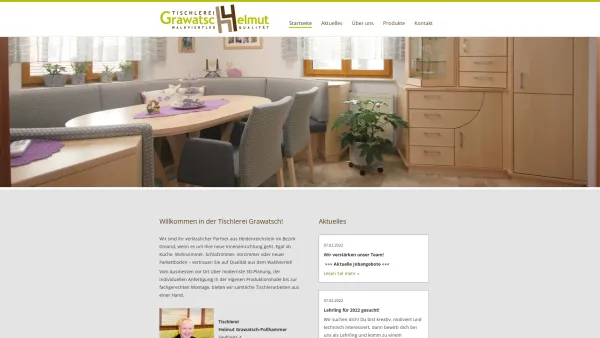 Website Screenshot: Grawatsch-Pollhammer grawatsch - Tischlerei Grawatsch - Willkommen in der Tischlerei Grawatsch! - Date: 2023-06-22 15:11:58