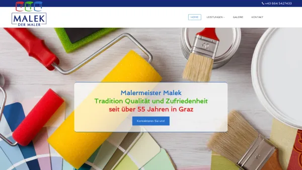 Website Screenshot: Malermeister Malek - Maler | Graz | Malermeister Malek - Date: 2023-06-14 10:40:15
