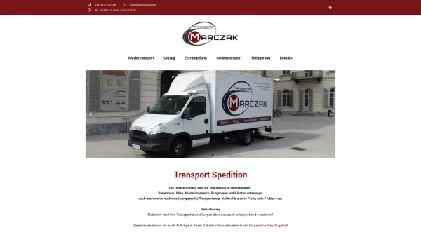 Website Screenshot: Marczak Transporte - Marczak Transporte – Transport & Spedition - Date: 2023-06-15 16:02:34