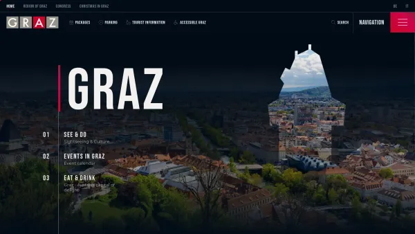 Website Screenshot: Graz Tourismus - Graz Tourism - Graz Austria | Holiday offers, information & sights | Graz tourism - Date: 2023-06-14 10:40:18