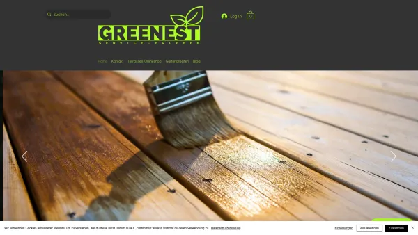Website Screenshot: Greenest - Terrassen kaufen · Gartenarbeiten buchen | Greenest - Date: 2023-06-26 10:26:22
