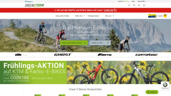 Website Screenshot: Greenstorm Mobility GmbH - E-Bike günstig kaufen bei Greenstorm - Date: 2023-06-15 16:02:34