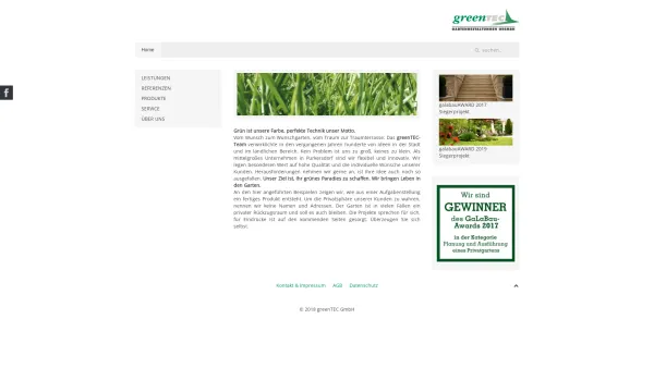 Website Screenshot: greenTEC Gartengestaltungen GesmbH - greenTEC GmbH | Home - greenTEC - 2015 - Date: 2023-06-22 15:01:52