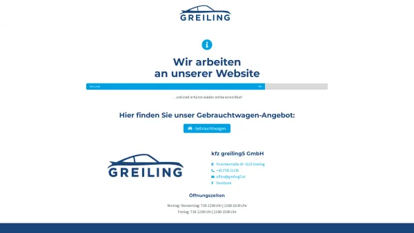 Website Screenshot: Christian Hiegesberger, greiling 5, KFZ-Meisterbetrieb - KFZ Greiling – Meisterbetrieb | Fahrzeughandel - Date: 2023-06-15 16:02:34