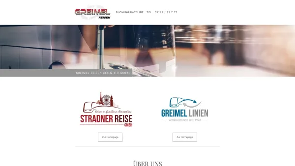 Website Screenshot: Reisebuero Greimel - Firmenübersicht - Greimel Reisen Ges.m.b.H.&CoKG - Date: 2023-06-22 15:01:52