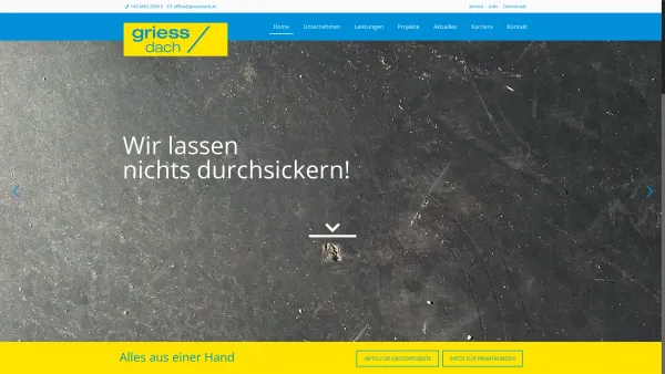Website Screenshot: Oskar Grieß Gesellschaft bei griess dach - Griess Dach Deutschlandsberg - Date: 2023-06-14 10:40:18