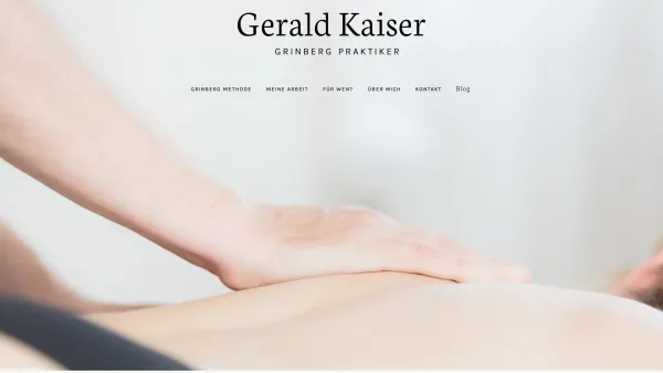 Website Screenshot: Grinberg Praktiker Gerald Kaiser - Grinberg Methode - Sitzungen mit Praktiker Gerald Kaiser - Date: 2023-06-26 10:26:22