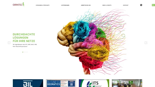 Website Screenshot: GRINTEC GmbH Gesellschaft für graphische Informationstechnologie mbH - GRINTEC - Date: 2023-06-22 15:01:52