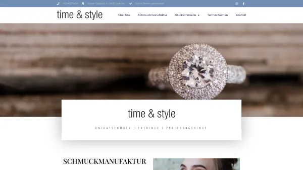 Website Screenshot: Atelier Gerald Gröbner - time and style goldschmiede - Time & Style - Date: 2023-06-14 10:37:10