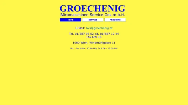 Website Screenshot: bei Groechenig Büromaschinen Service - Date: 2023-06-22 15:01:52