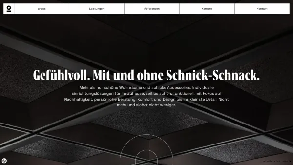 Website Screenshot: groiss wohnkultur e. U. - ? Interior mit Fokus auf Design aus ? Oberösterreich · groiss Wohnkultur - Date: 2023-06-22 15:12:00