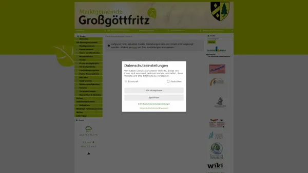 Website Screenshot: Die Marktgemeinde Grossgöttfritz im Waldviertel - Großgöttfritz - GEM2GO WEB - Home - Date: 2023-06-22 15:13:43