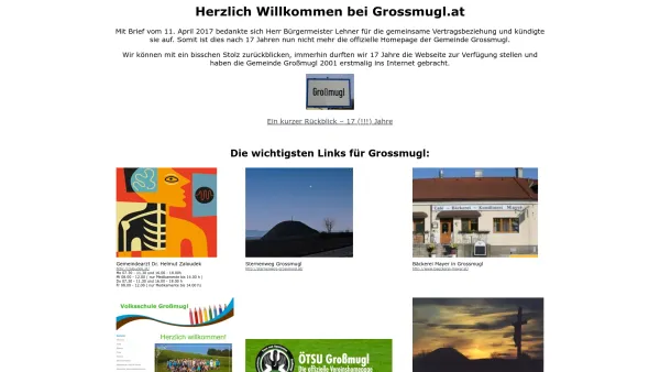 Website Screenshot: Gemeindeamt d Marktgemeinde www. grossmugl at - Grossmugl - Date: 2023-06-22 15:13:43