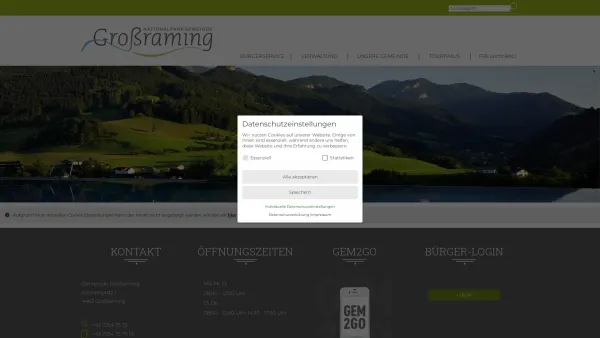 Website Screenshot: Gemeindeamt Großraming RiS-Kommunal - Großraming - Gesunde Gemeinde - Startseite - Date: 2023-06-15 16:02:34