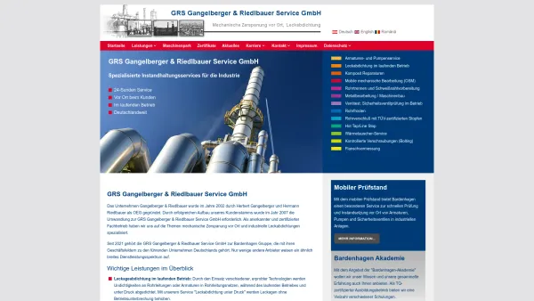 Website Screenshot: Gangelberger Riedlbauer Servic GmbH - Gangelberger + Riedlbauer Service GmbH - Date: 2023-06-14 10:40:18