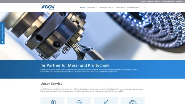 Website Screenshot: GGW Gruber & Co GmbH - Industrielle Messtechnik von Spezialisten | GGW - Date: 2023-06-22 15:13:43