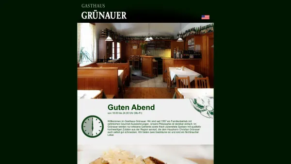 Website Screenshot: Grünauer Finanzierungs-, Versicherungs- und Vermögensberatungs GmbH - GASTHAUS GRÜNAUER - Date: 2023-06-15 16:02:34