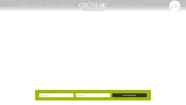 Website Screenshot: Hotel Restaurant Wellness "Zur grünen Au" - Wellness- und Seminarhotel in der Steiermark | Grüne Au - Date: 2023-06-15 16:02:34