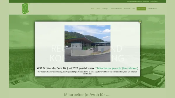 Website Screenshot: Reinhalteverband Grüne Tonne Neunkirchen Recycling und Kompostierungsgesellschaft m.b.H. Breitenau Austria - Standort - Grüne Tonne - Date: 2023-06-22 15:01:57