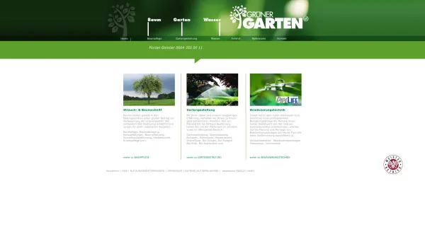 Website Screenshot: Grüner Garten Geissler GmbH - Willkommen bei Gr�ner Garten Geissler GmbH- Home - Date: 2023-06-22 15:01:57