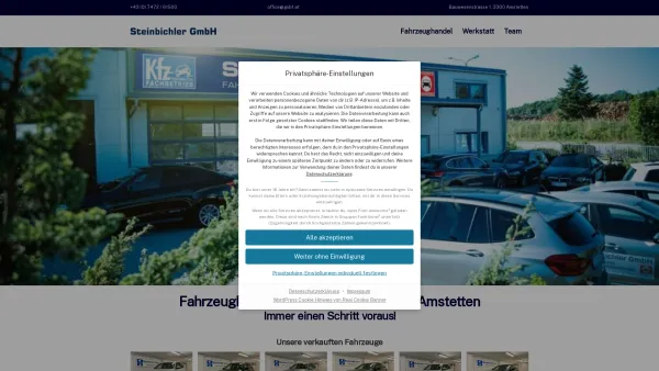 Website Screenshot: GSB1.at Glaser und Steinbichler GmbH - Fahrzeughandel in Amstetten - Steinbichler GmbH - Date: 2023-06-22 15:01:57