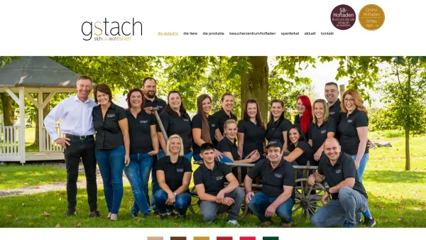 Website Screenshot: Gstach Schweinemast & Schlachtbetrieb - die gstach's - Gstach Schweinemast & Schlachtbetrieb - Date: 2023-06-22 15:01:57
