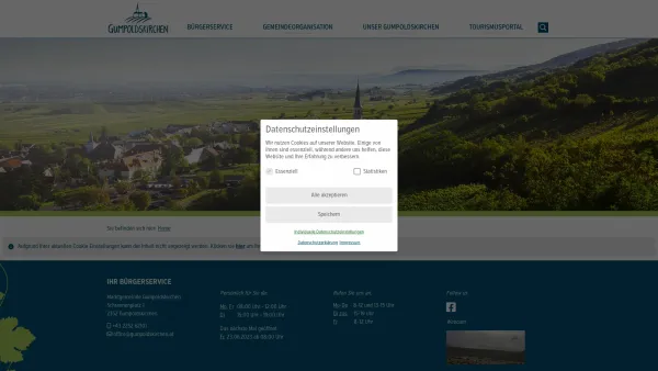 Website Screenshot: Gemeindeamt d Marktgemeinde Marktgemeinde Gumpoldskirchen - Offizielle Homepage der Marktgemeinde Gumpoldskirchen - Home - Date: 2023-06-22 15:12:04