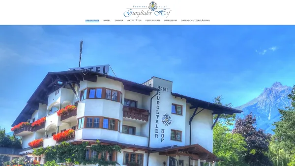 Website Screenshot: Hotel Gurgltaler Hof - Panorama Hotel Gurgltaler Hof | - Date: 2023-06-22 15:12:04