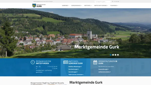 Website Screenshot: Marktgemeinde Gurk - Gemeinde-Portal | Marktgemeinde Gurk - Date: 2023-06-22 15:12:04