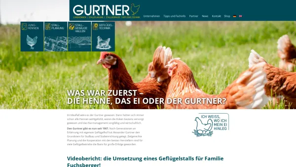 Website Screenshot: Gurtner TELEKOM AUSTRIA Lix BusinessWeb - Gurtner – Junghennen | Stallplanung | Stallgebäude | Geflügeltechnik - Date: 2023-06-22 15:12:04