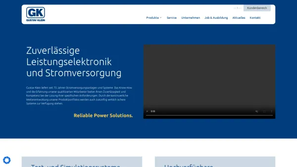 Website Screenshot: Gustav Klein GmbH & Co KG - Startseite - Gustav Klein - Date: 2023-06-22 15:12:04