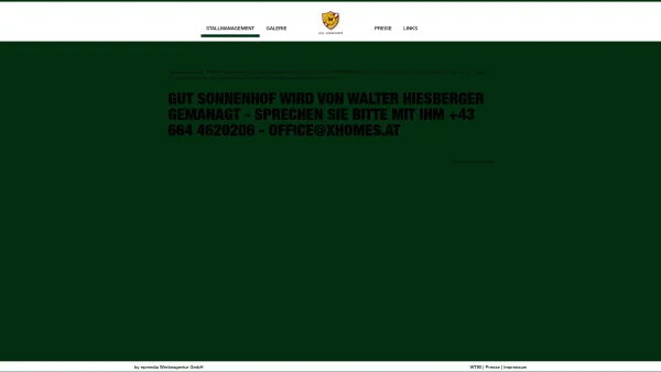 Website Screenshot: *Reitergut Sonnenhof* Restaurant Cavallo~ A-2282 Markgrafneusiedl - Gut Sonnenhof – Pferde & Reiter Resort - Date: 2023-06-22 15:12:04
