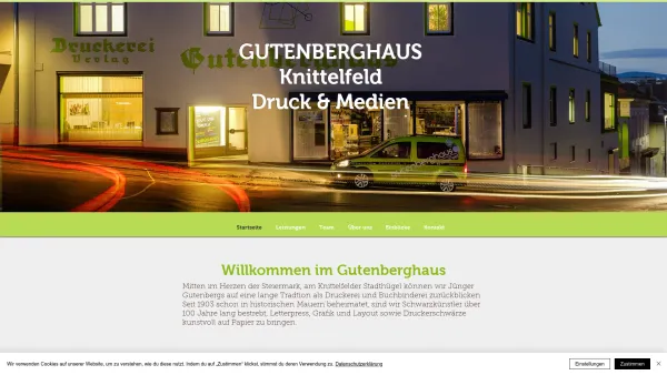 Website Screenshot: Gutenberghaus Druck Richtlinien - Druckerei Gutenberghaus Druck GmbH – seit 1903 im Murtal /Knittelfeld - Date: 2023-06-22 15:12:04