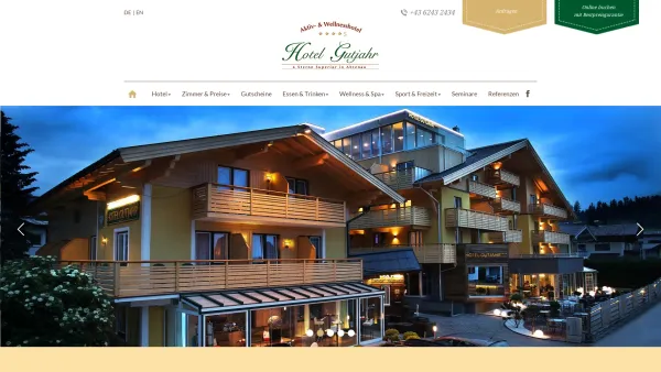 Website Screenshot: Hotel Gutjahr**** - Home : Gutjahr - Date: 2023-06-22 15:02:01