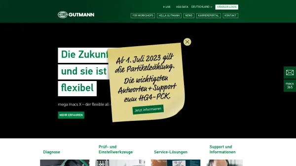 Website Screenshot: Gutmann Messtechnik Fahrzeug-Abgasmesstechnik und Diagnosesysteme - Hella Gutmann Solutions GmbH: Hella Gutmann Solutions - Date: 2023-06-22 15:02:01