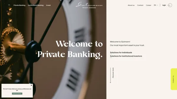 Website Screenshot: Bank Gutmann Aktiengesellschaft - Private Banking Austria - Bank Gutmann - Date: 2023-06-14 10:40:21