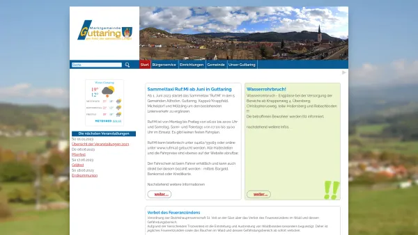 Website Screenshot: Emma Elisabeth Marktgemeinde Guttaring - Marktgemeinde Guttaring - Start - Date: 2023-06-14 10:40:21