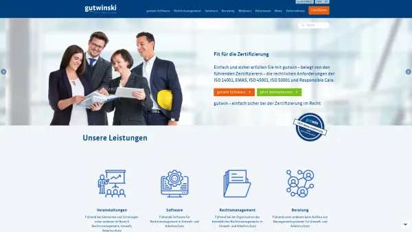 Website Screenshot: Gutwinski Management Gesellschaft m. b. H. - Gutwinski Management | Legal Compliance, Umwelt, Sicherheit - Date: 2023-06-22 15:02:01