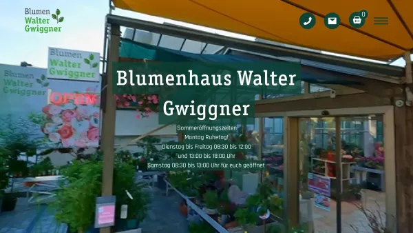 Website Screenshot: Blumenhaus Walter Gwiggner - Blumen, Walter Gwiggner, Blumen in Wörgl - Date: 2023-06-22 15:02:01