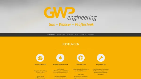Website Screenshot: GWP engineering GmbH - Leistungen - GWP engineering GmbH - Date: 2023-06-14 10:40:21