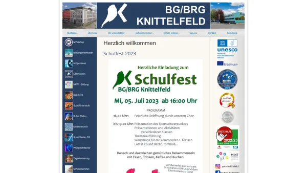 Website Screenshot: Bundesgymnasium u Bundesrealgymnasium BG/BRG Knittelfeld - BG/BRG Knittelfeld - Projekte/Aktivitäten - Date: 2023-06-22 15:02:01