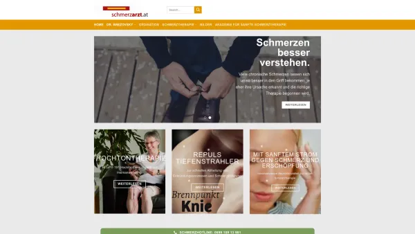 Website Screenshot: SCHMERZ -THERAPIE-ZENTRUM -WIEN - GESUNDHEITS ZENTRUM DÖBLING -BREZOVSKY/ZIMPFER OEG - Dr. Brezovsky Schmerztherapie in Wien - Date: 2023-06-14 10:40:21
