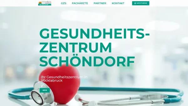Website Screenshot: Gesundheitszentrum Schöndorf - Das GZS Schöndorf - Date: 2023-06-15 16:02:34