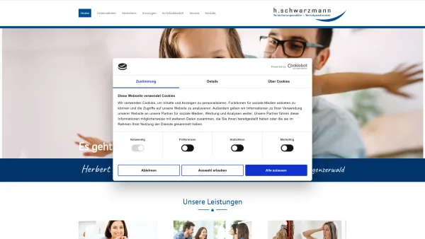 Website Screenshot: Schwarzmann TELEKOM AUSTRIA Lix BusinessWeb - Home » Schwarzmann Versicherungsmakler GmbH - Date: 2023-06-22 15:02:01