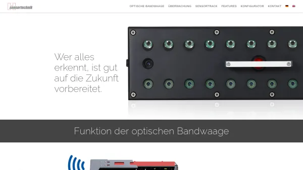 Website Screenshot: H-Sensortechnik GmbH - Optische Bandwaage | H-Sensortechnik - Date: 2023-06-22 15:02:01